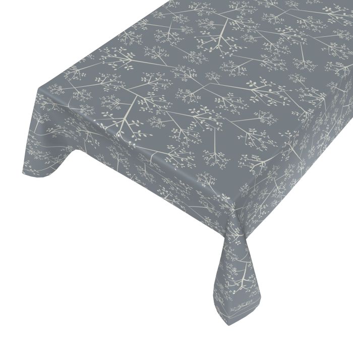 Ramoscello Pvc Tablecloth grigio 140cmx20mtr
