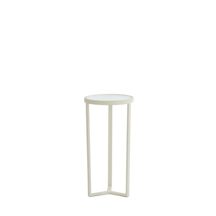 Pillar Ø30x60 cm RETIRO clear rib glass+cream