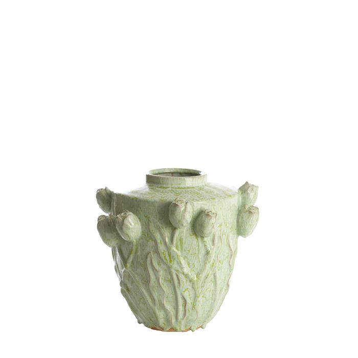 Vase deco Ø32x32 cm JUANA ceramics mint green