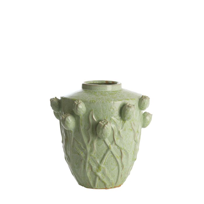 Vase deco Ø36x36 cm JUANA ceramics mint green