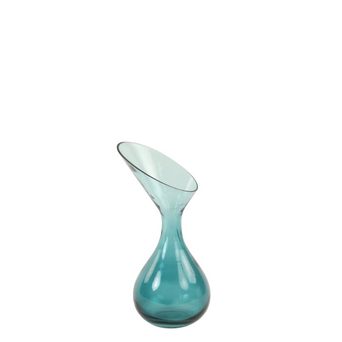 Vase Ø13x25 cm HERLEY glass petrol