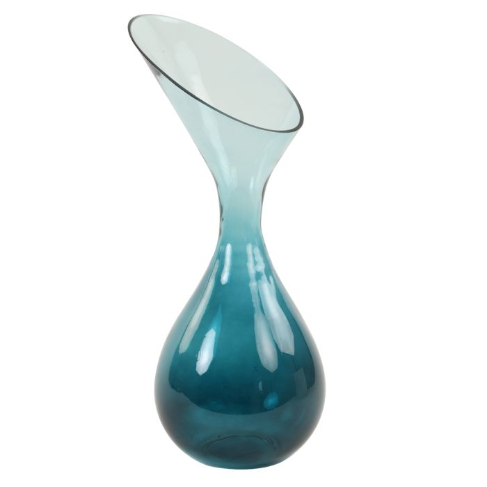 Vase Ø20x42 cm HERLEY glass petrol