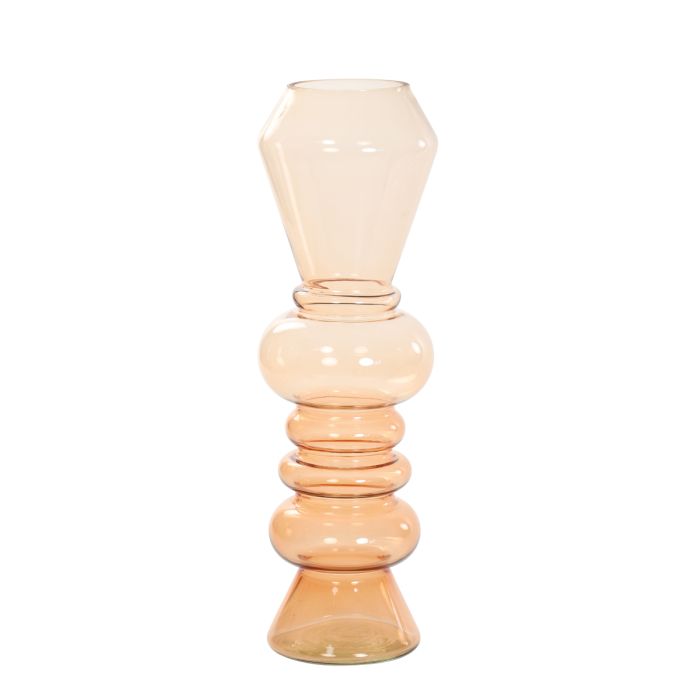 Vase Ø13,5x44,5 cm LIVON glass peach
