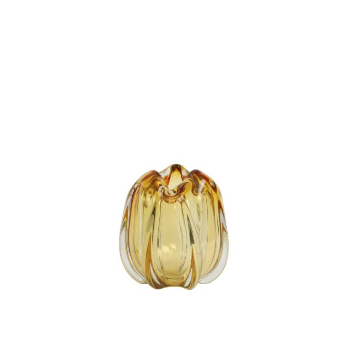 Vase Ø14,5x16 cm MURELA glass amber