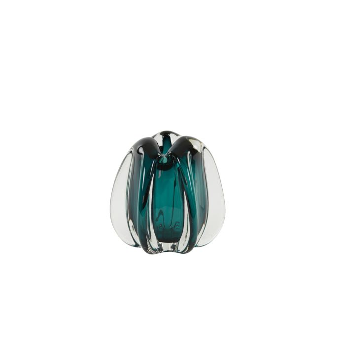 Vase Ø14,5x16 cm MURELA glass turquoise