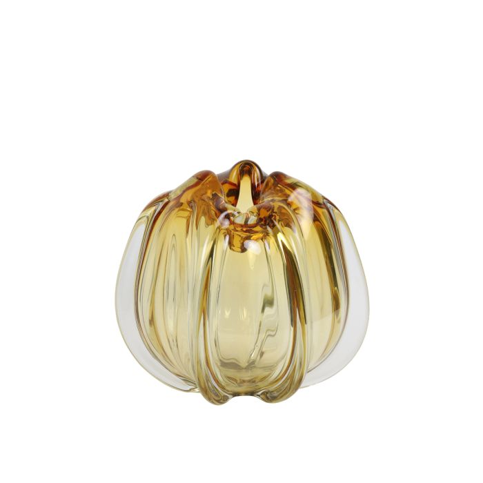 Vase Ø24,5x22 cm MURELA glass amber