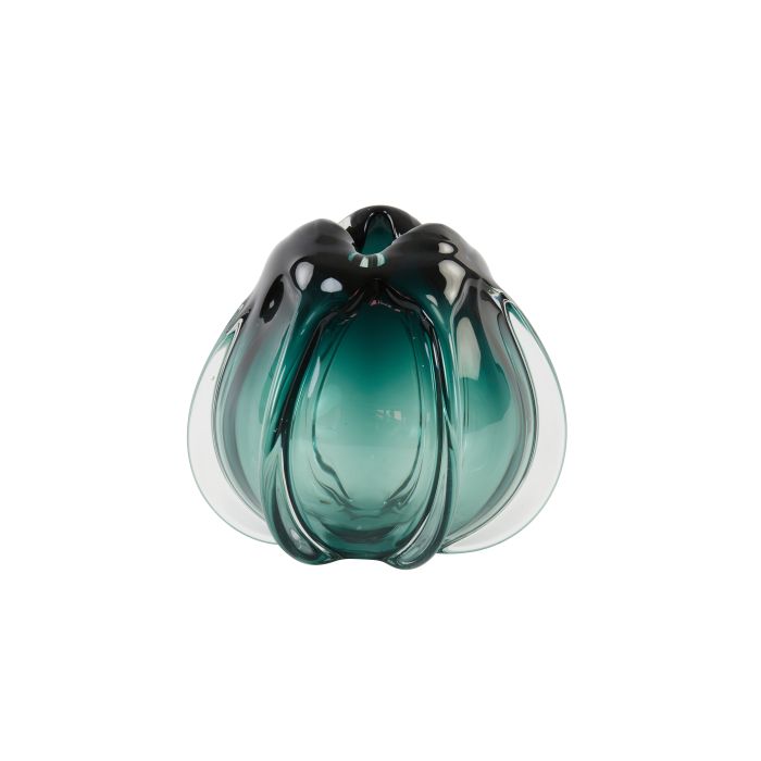 Vase Ø24,5x22 cm MURELA glass turquoise