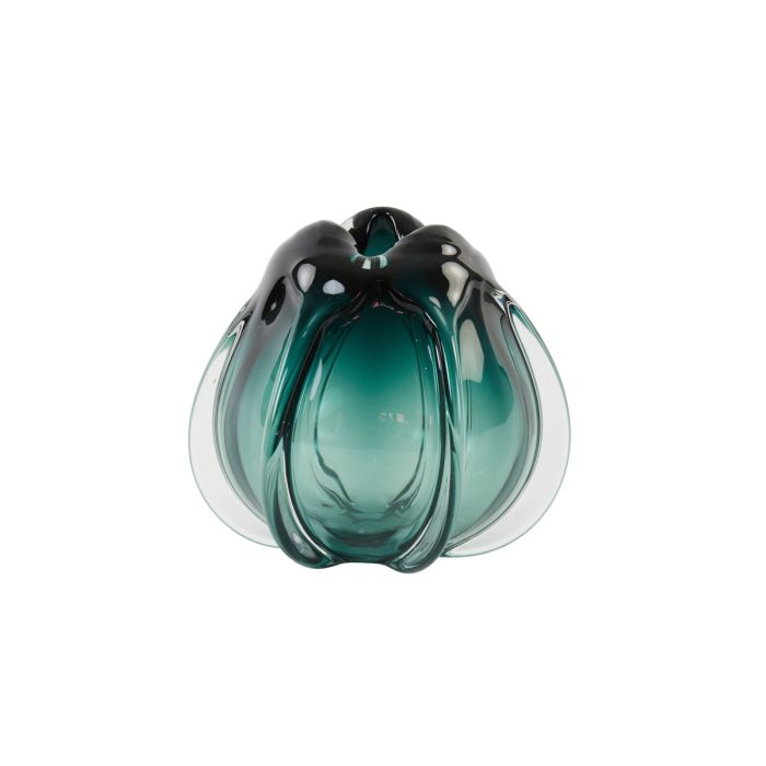 Vase Ø21x30 cm MURELA glass turquoise