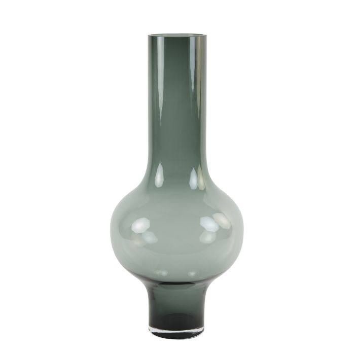 Vase Ø28x62,5 cm KAELA glass grey