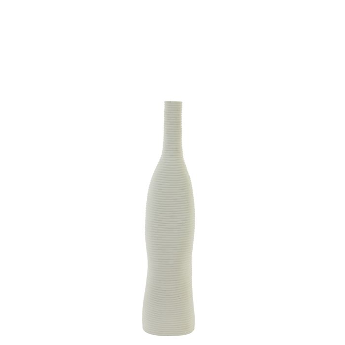 Vase deco Ø11,5x50 cm HAYE cream
