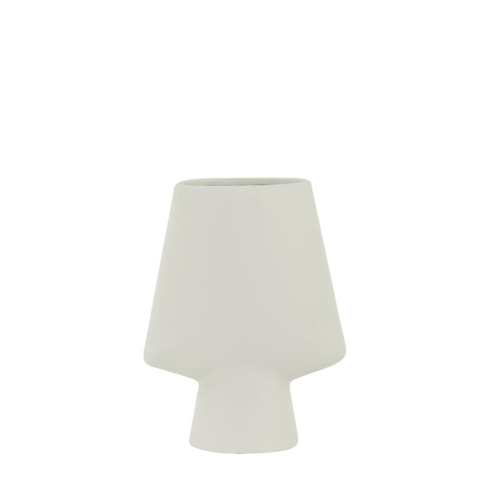 Vase deco 23x12,5x30 cm CIARA ceramics cream