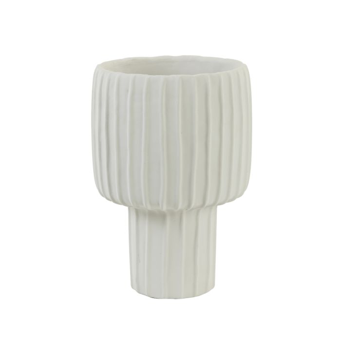 Vase deco Ø24x35 cm MAJA cement cream