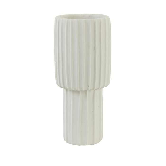 Vase deco Ø17,5x40 cm MAJA cement cream