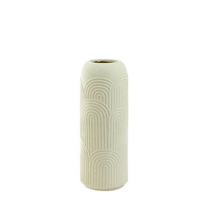 A - Vase Ø15,5x41 cm DIEGO ceramics cream