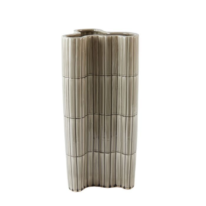 Vase 26x22x50 cm EZU ceramics beige design