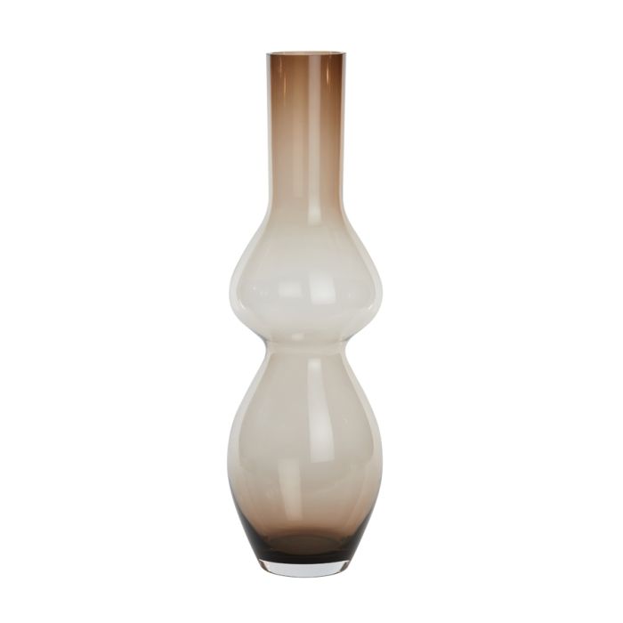 Vase Ø24,5x80 cm KYRA glass brown