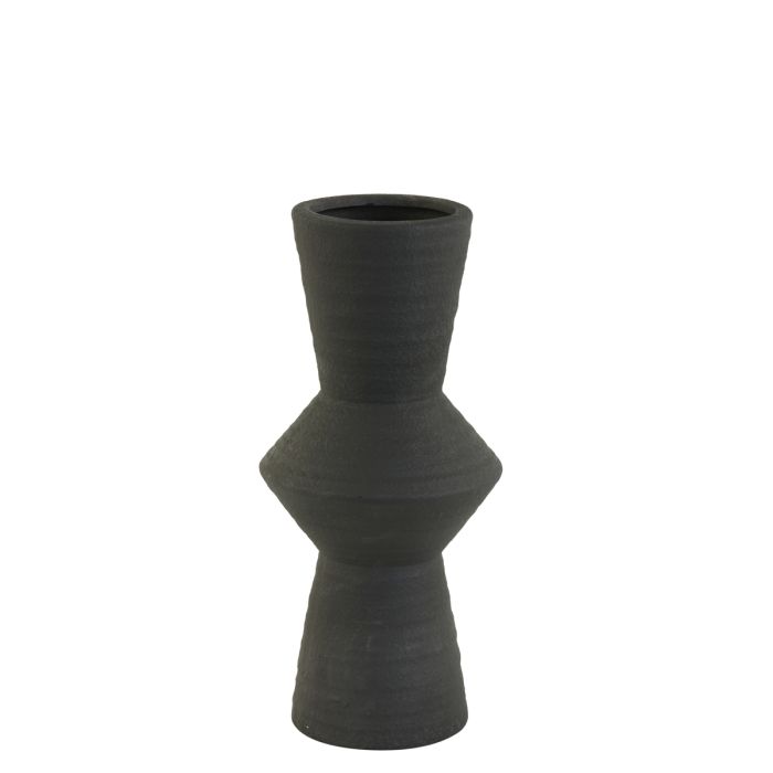Vase deco Ø18,5x40,5 cm AYLA ceramics black