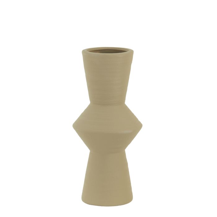 Vase deco Ø18,5x40,5 cm AYLA ceramics brown