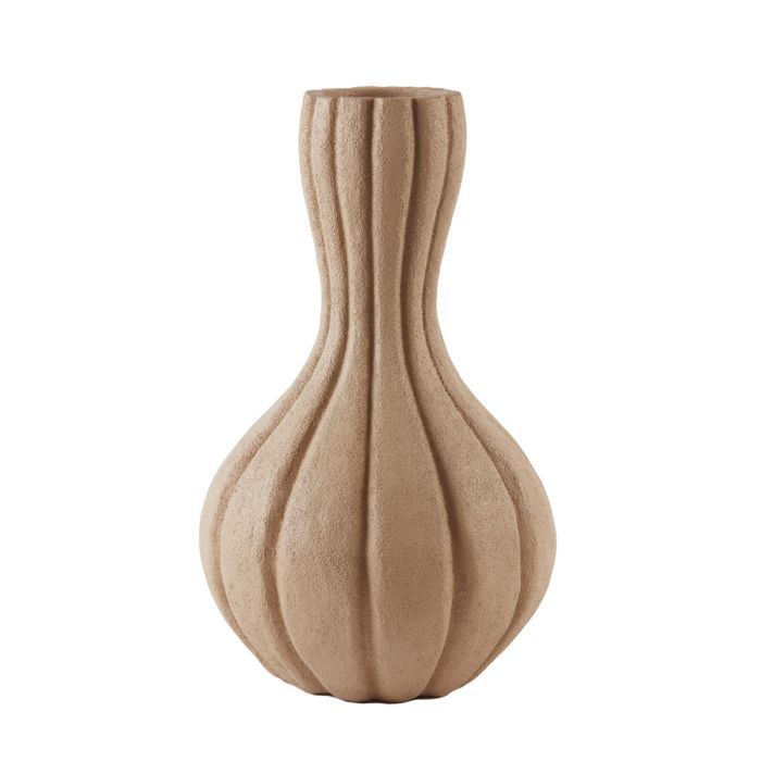 Vase deco Ø28,5x47,5 cm ZUCCA light cognac