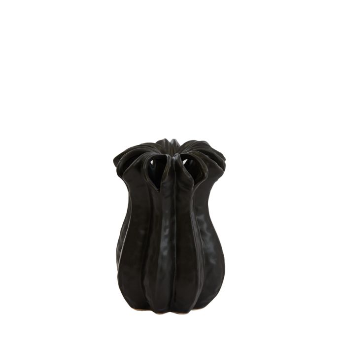 Vase deco Ø11,5x16,5 cm ISOKA ceramics matt black