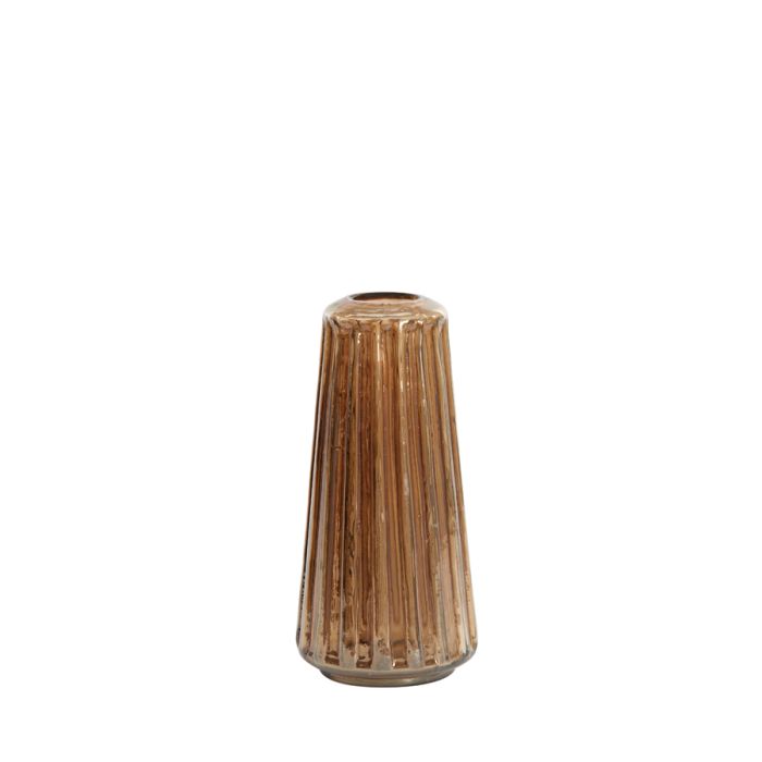 Vase Ø12x26 cm REMY glass brown