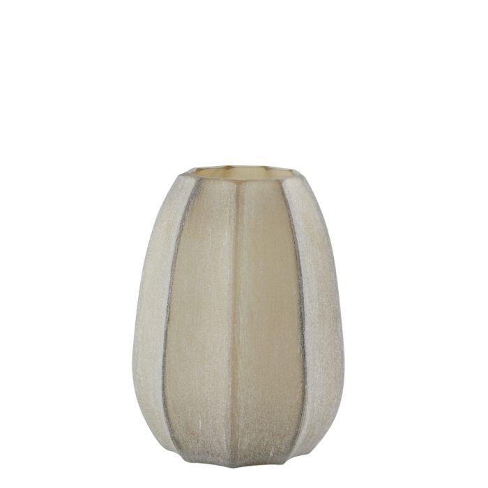 Vase Ø17x23,5 cm BRADLEY glass light brown