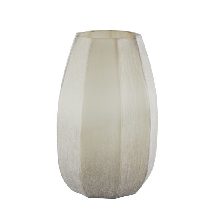 Vase Ø23x38 cm BRADLEY glass light brown