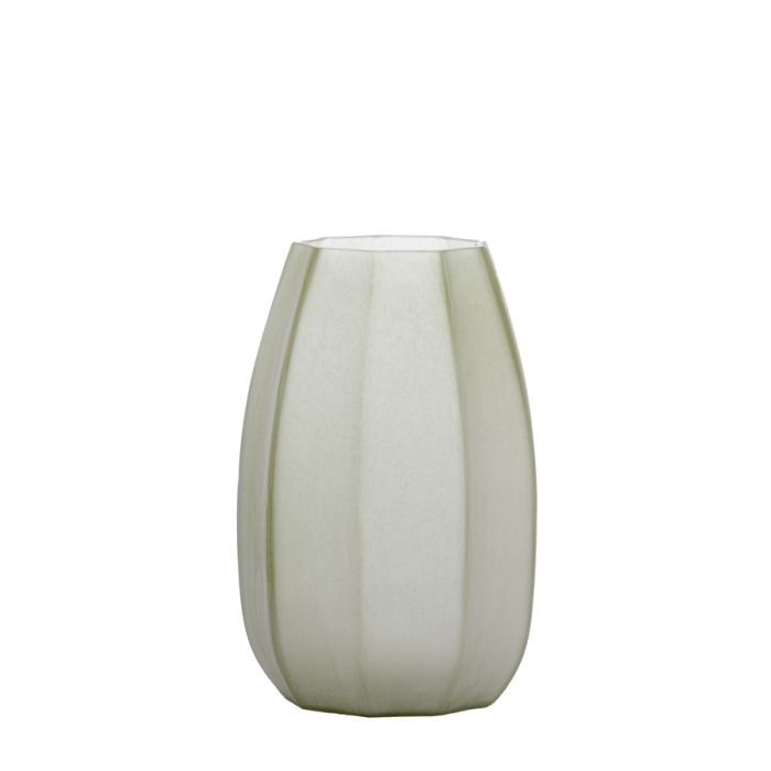 Vase Ø23x38 cm BRADLEY glass olive green