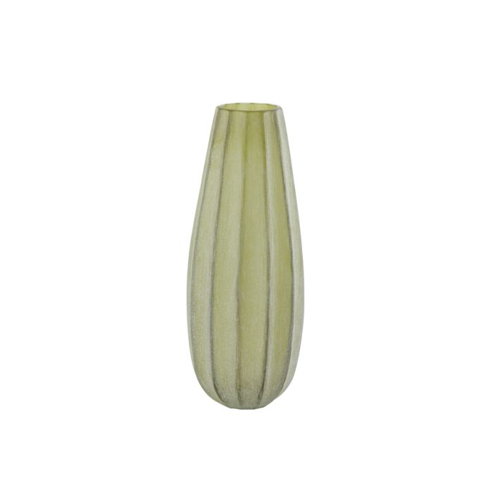 Vase Ø17,5x44,5 cm BRADLEY glass olive green