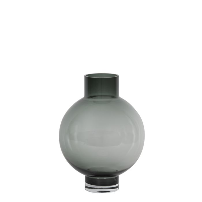 Vase Ø27,5x36,5 cm KEISHA glass grey
