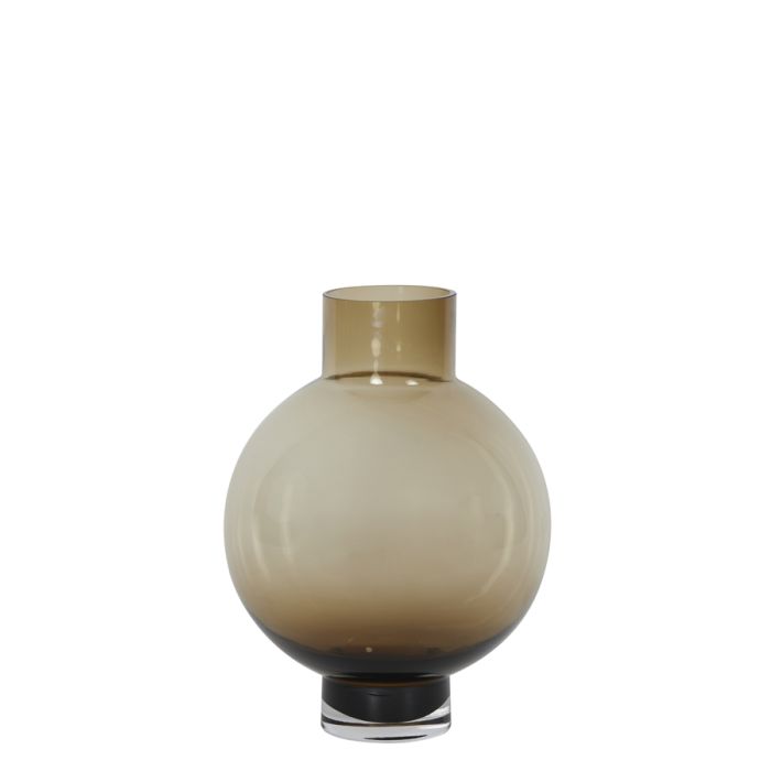 Vase Ø27,5x36,5 cm KEISHA glass brown