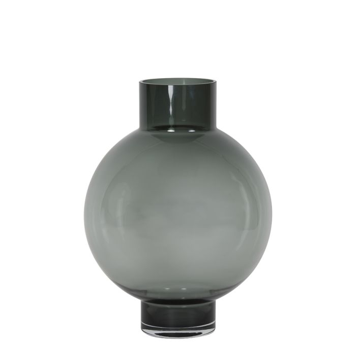 Vase Ø34,5x46 cm KEISHA glass grey