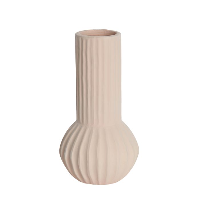 Vase deco Ø14x26 cm FEYO ceramics peach