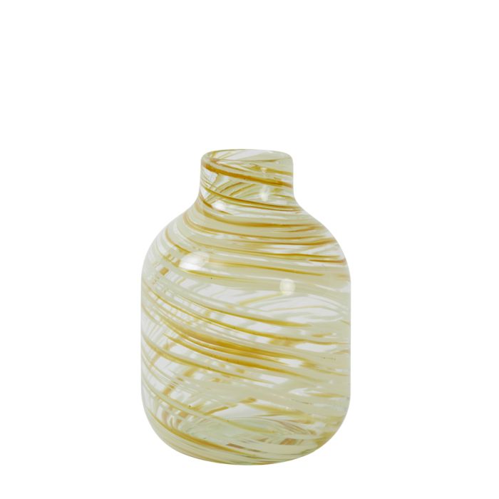 Vase Ø16,5x23 cm INDIE glass yellow