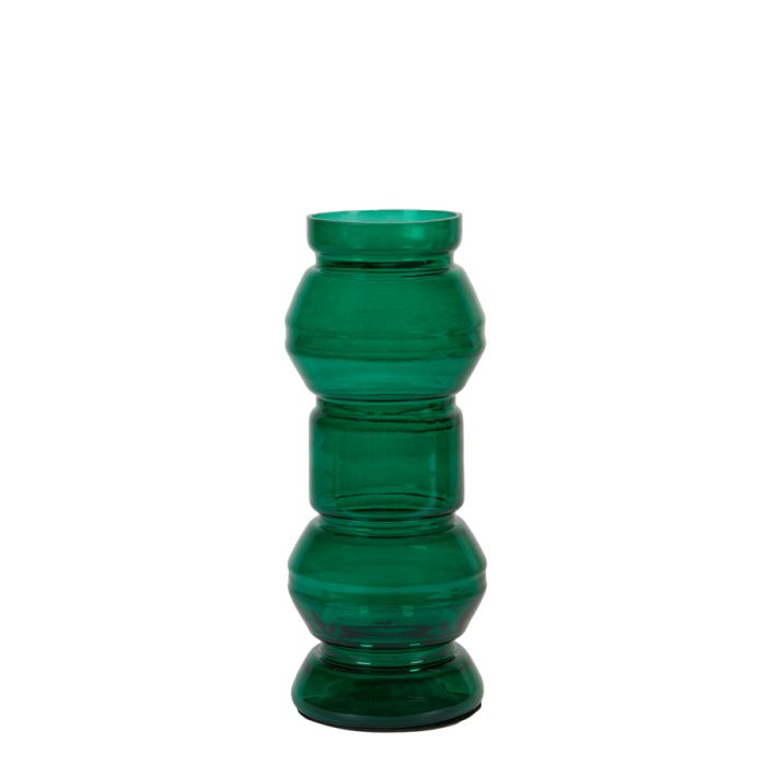 Vase deco Ø15x37 cm MOKI glass green