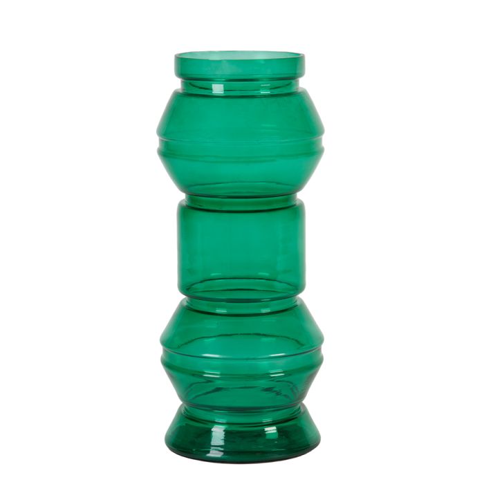 Vase deco Ø18x47 cm MOKI glass green