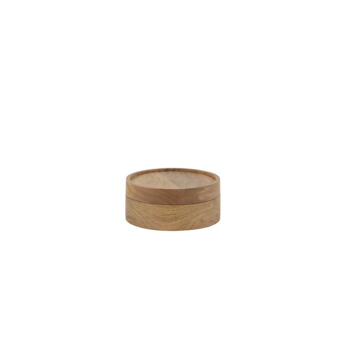 Deco box Ø15x6,5 cm DIDIUS acacia wood natural