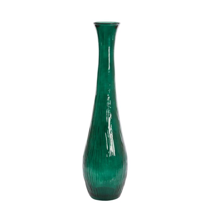 Vase Ø25x99 cm JUTHA glass dark green