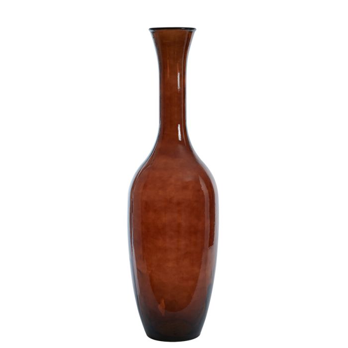 Vase Ø30x100 cm IMANO glass shiny dark brown