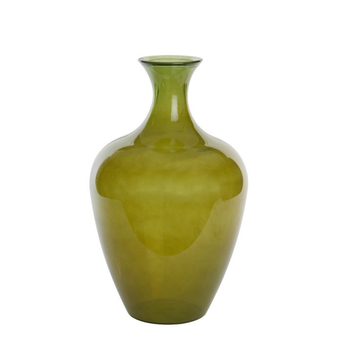 Vase Ø40x65 cm RUBRA glass milky green