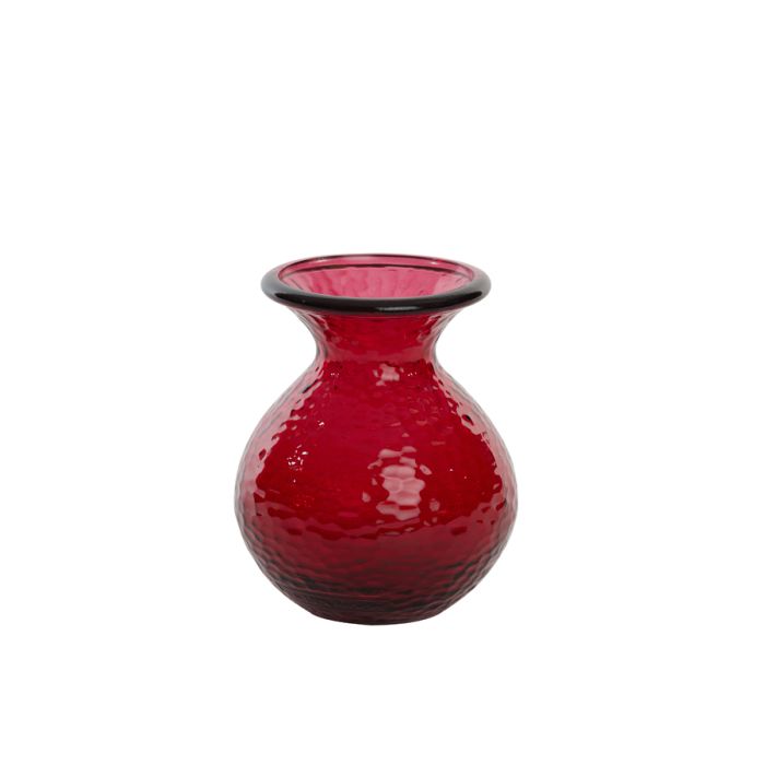 Vase Ø15x18,5 cm OZARK glass shiny red