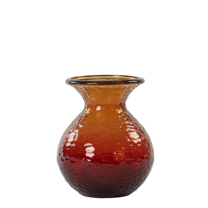 Vase Ø15x18,5 cm OZARK glass dark brown-brown