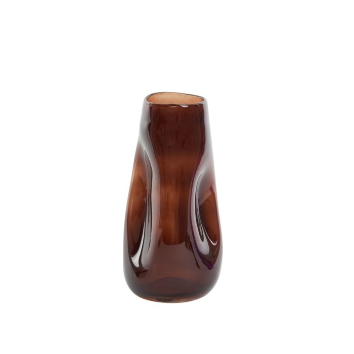 Vase Ø15x30 cm RANUA glass metallic brown