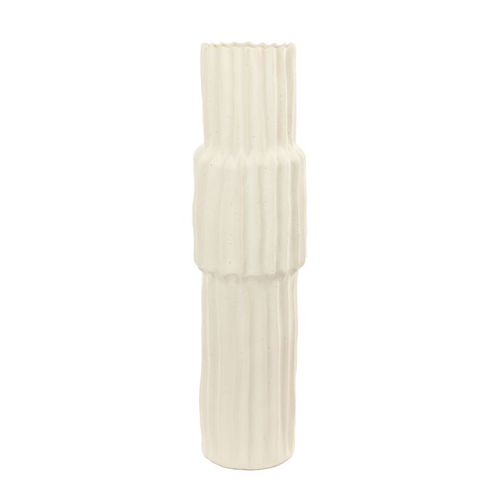 Vase deco Ø20,5x72,5 cm LONGA ceramics cream