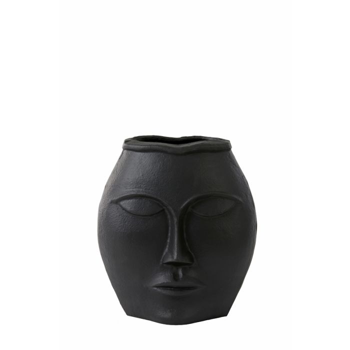 Vase deco 25x15x27 cm FACE matt black