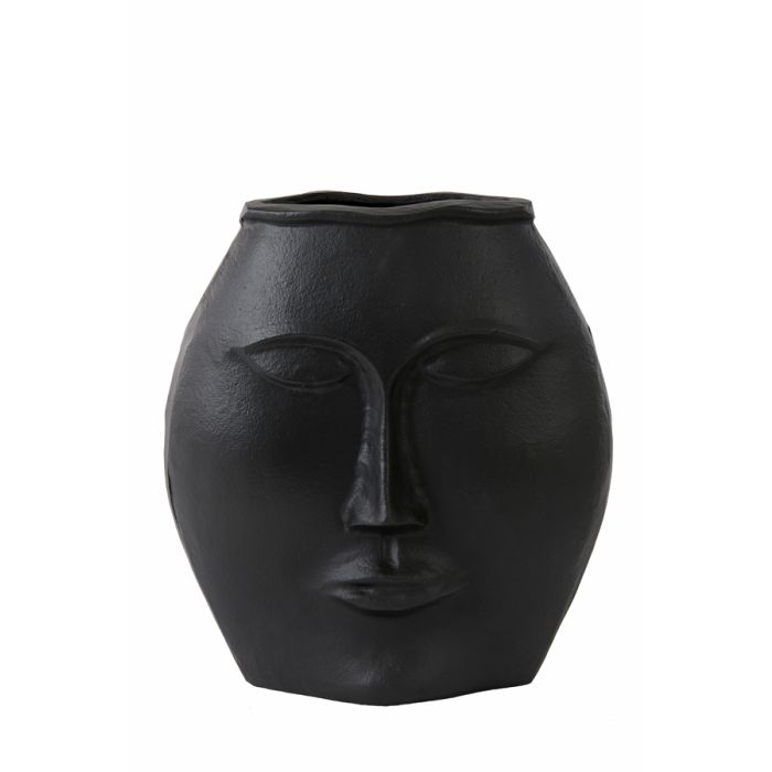Vase deco 34x16x35 cm FACE matt black