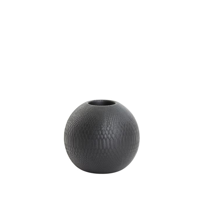 Vase deco Ø20x18,5 cm SKELD black