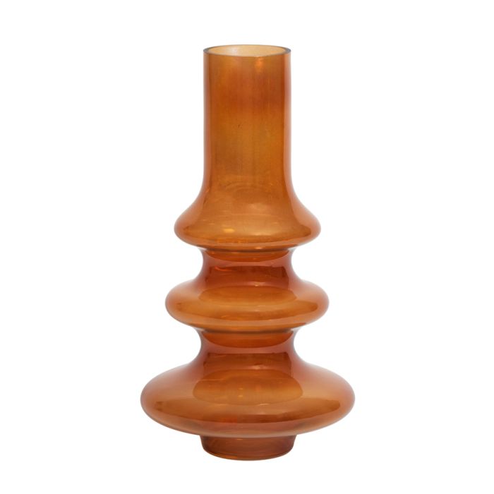 Vase Ø21,5x40,5 cm NIANA glass oil brown