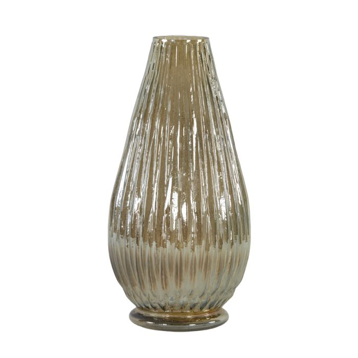 Vase Ø23x45 cm BALINEO smoked glass lustre