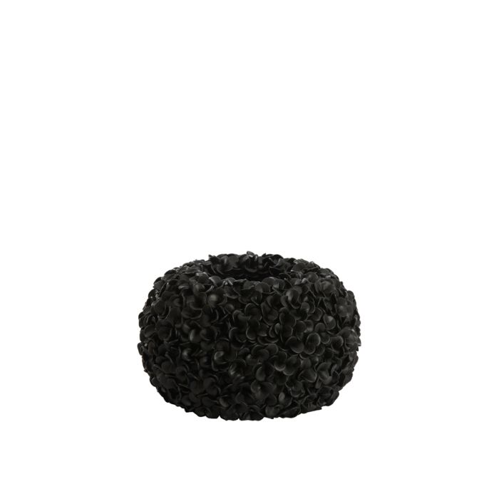 Vase deco Ø38x23 cm PHYLIA matt black
